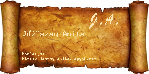 Jászay Anita névjegykártya